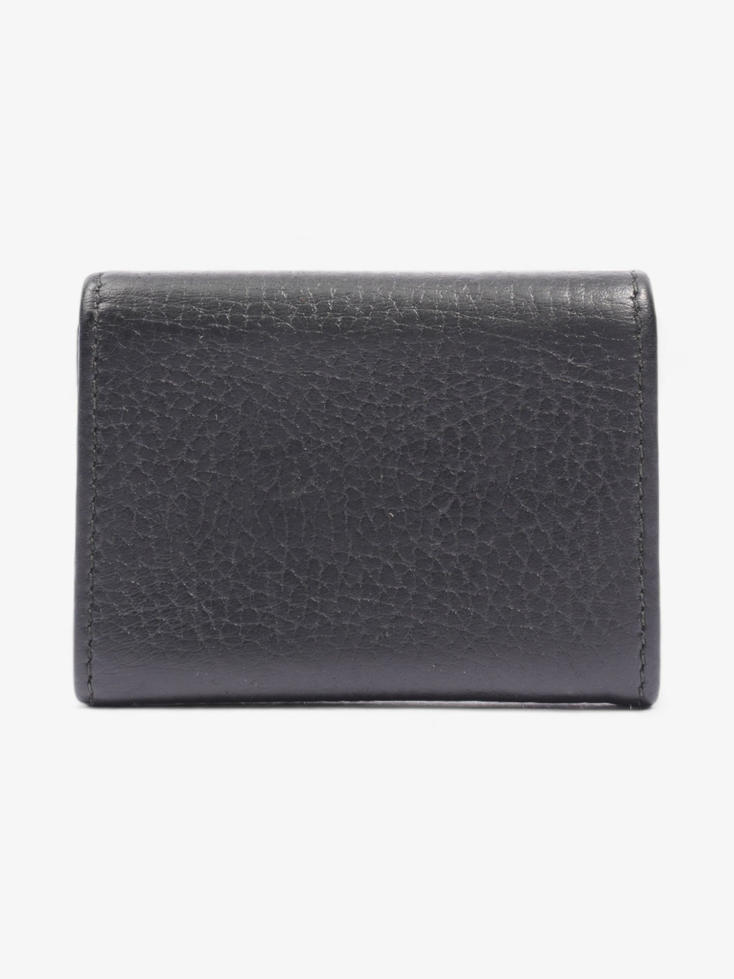 Gucci GG Marmont Trifold Wallet Black Leather