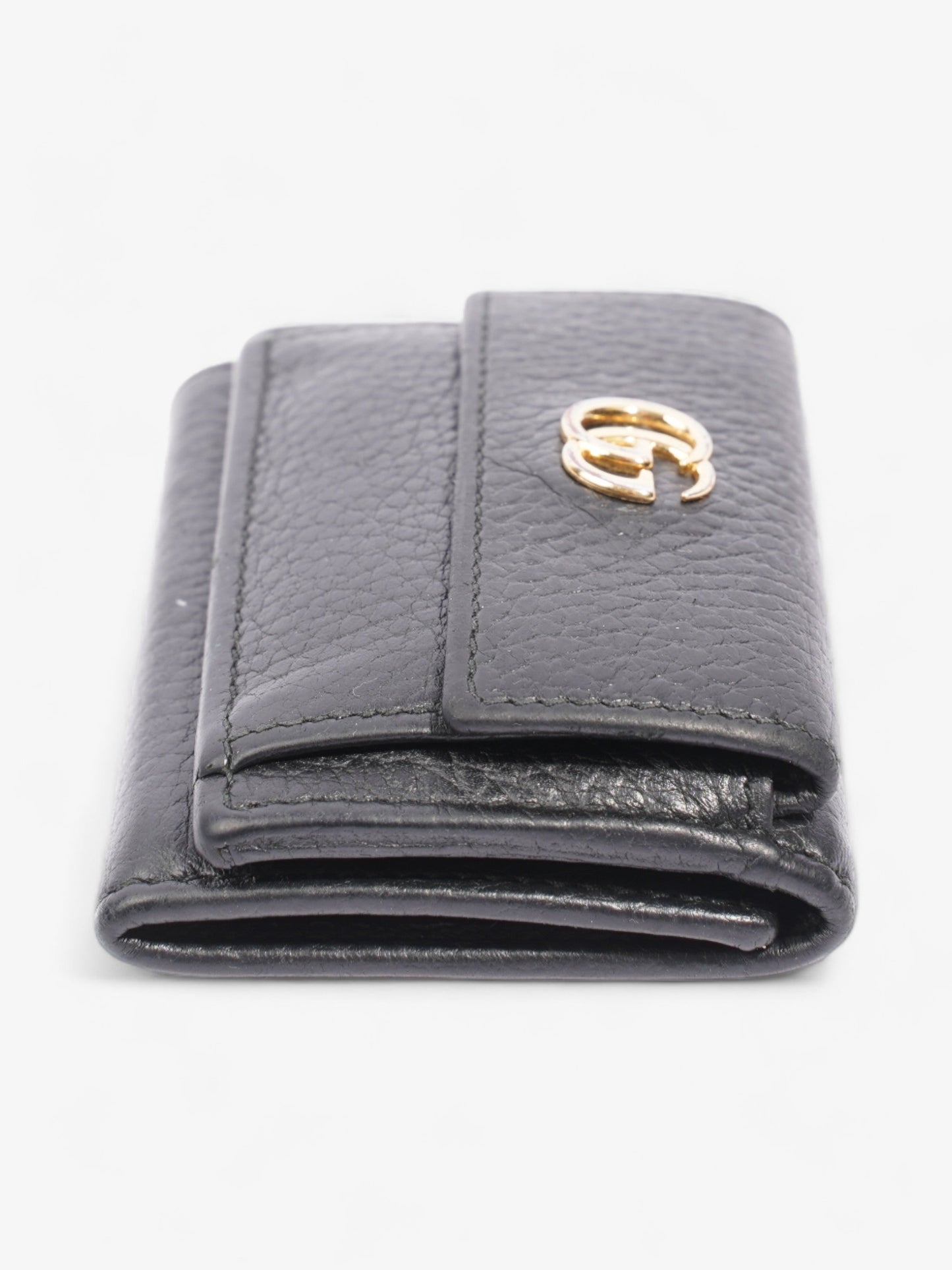 Gucci GG Marmont Trifold Wallet Black Leather