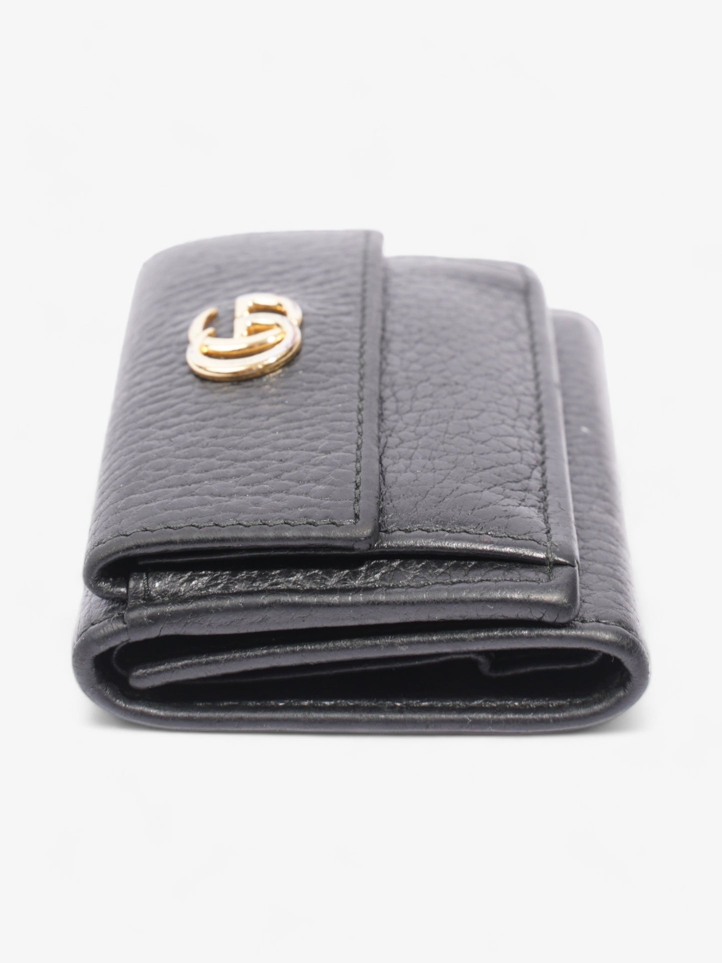 Gucci GG Marmont Trifold Wallet Black Leather