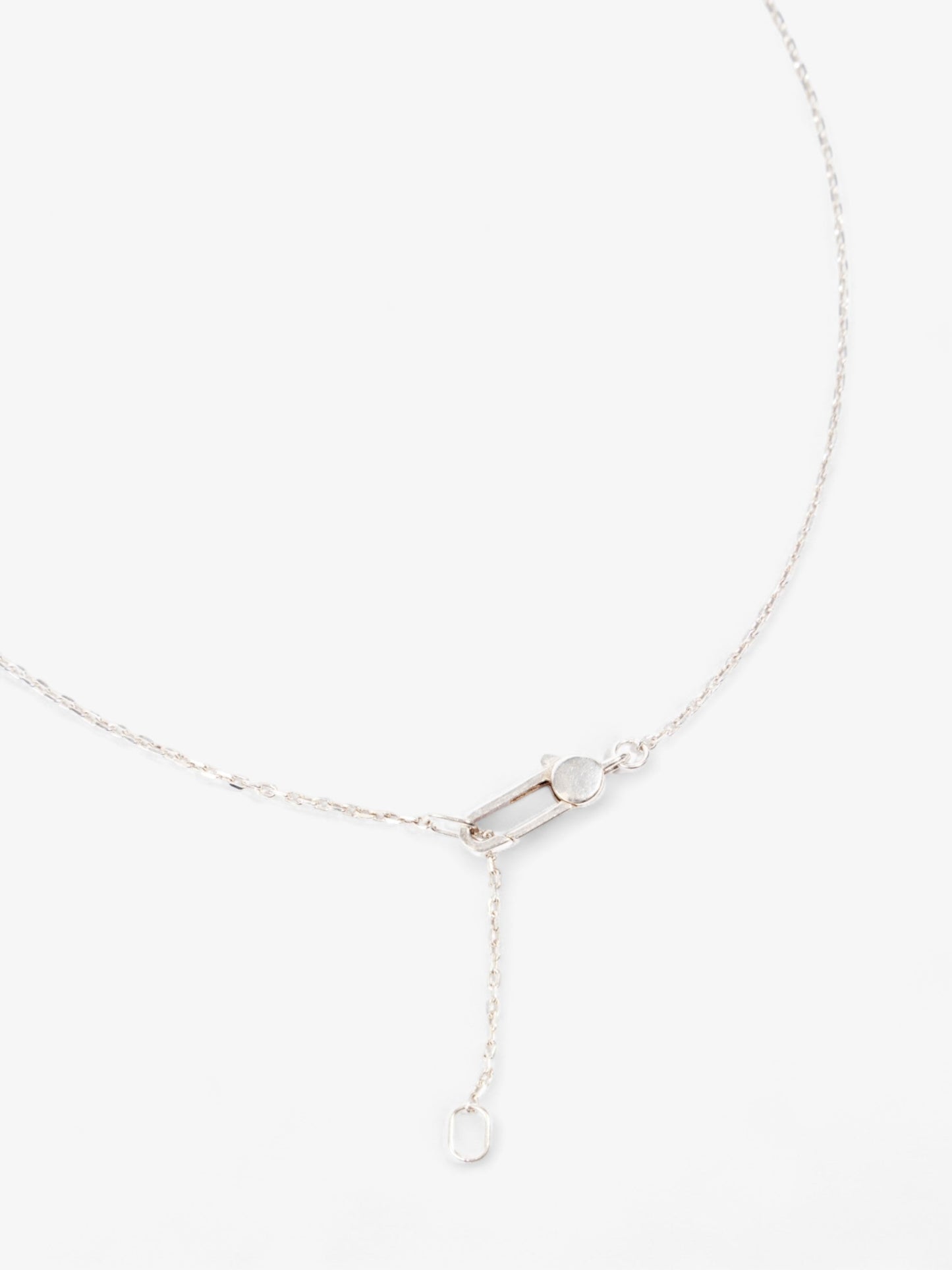 Gucci Logo Plate Necklace Silver Silver Sterling