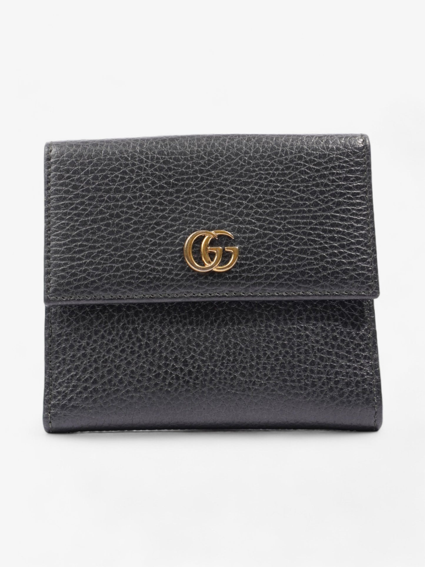 Gucci GG Marmont Compact Wallet Black Leather