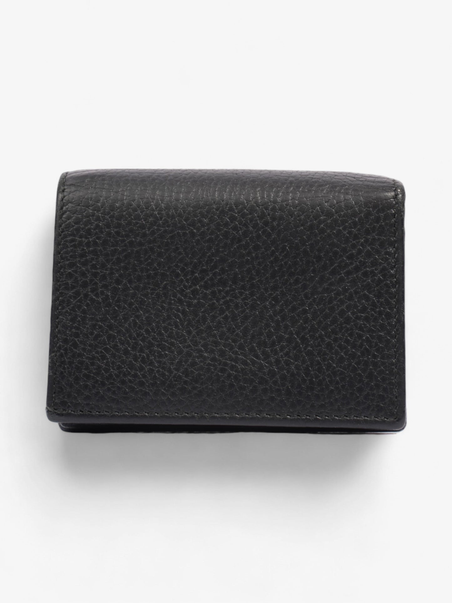 Gucci GG Marmont Leather Compact Wallet Black Grained Leather