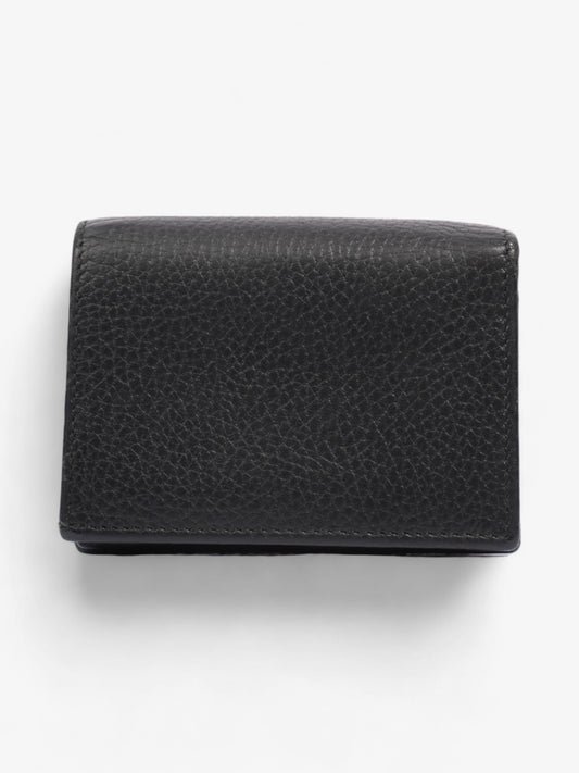 Gucci GG Marmont Leather Compact Wallet Black Grained Leather