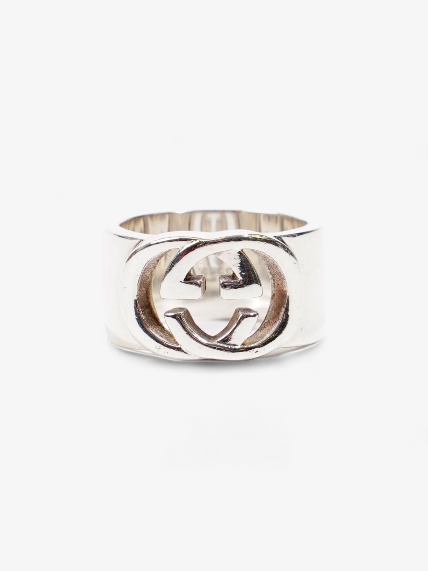 Gucci Interlocking G Ring Silver Silver Sterling 51mm