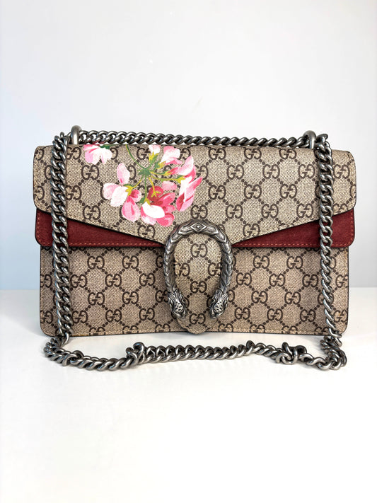 Gucci Dionysus GG Blooms Supreme Shoulder Bag - Preloved