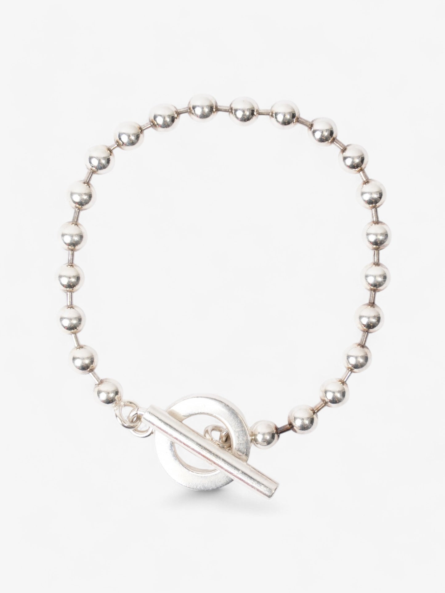 Gucci Ball Chain Bracelet Silver Silver Sterling 15cm