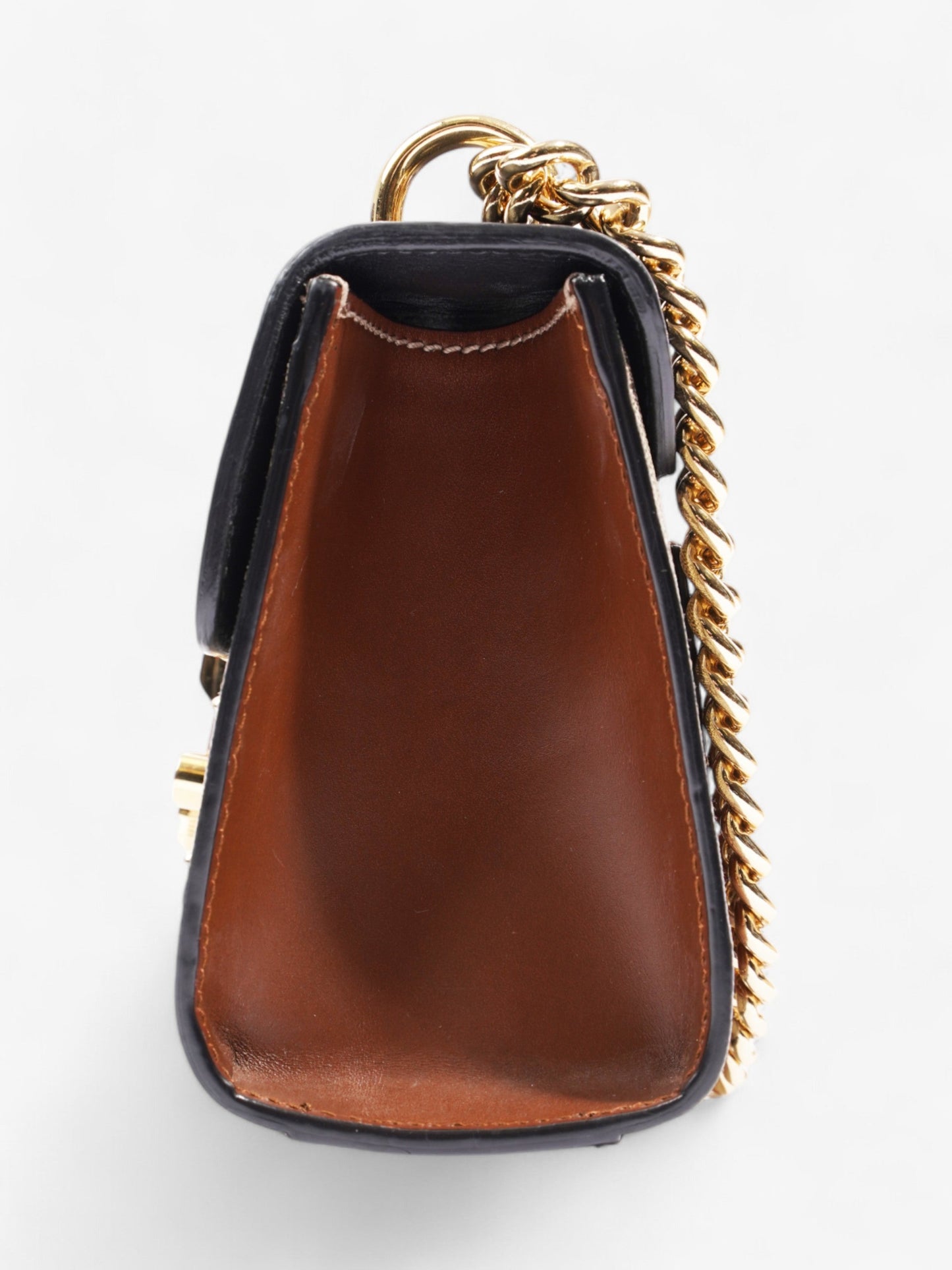 Gucci Padlock Shoulder Bag Black / Supreme Leather Mini