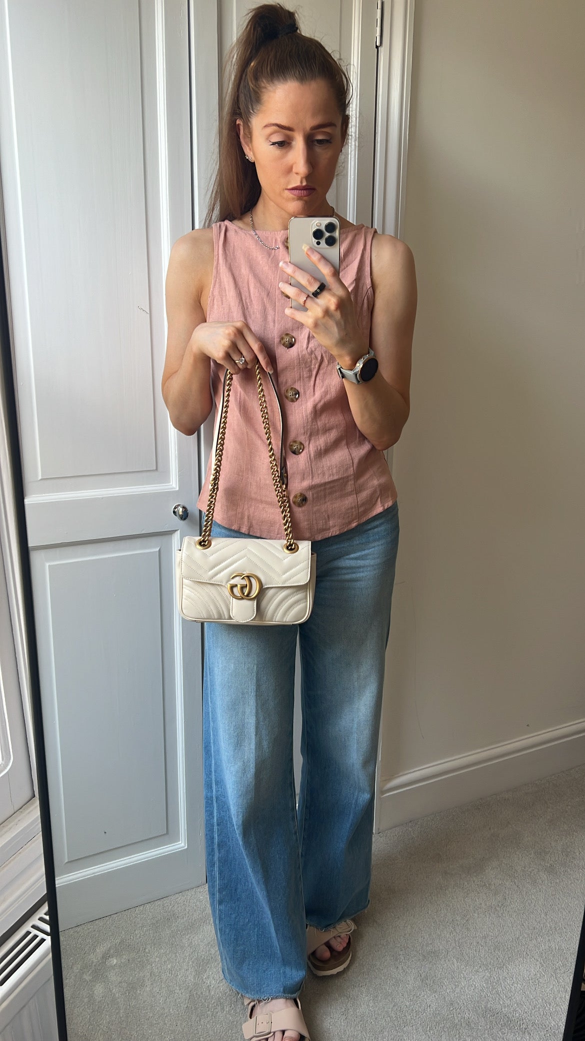 Gucci GG White Marmont Mini Shoulder Bag (RRP £1,890)