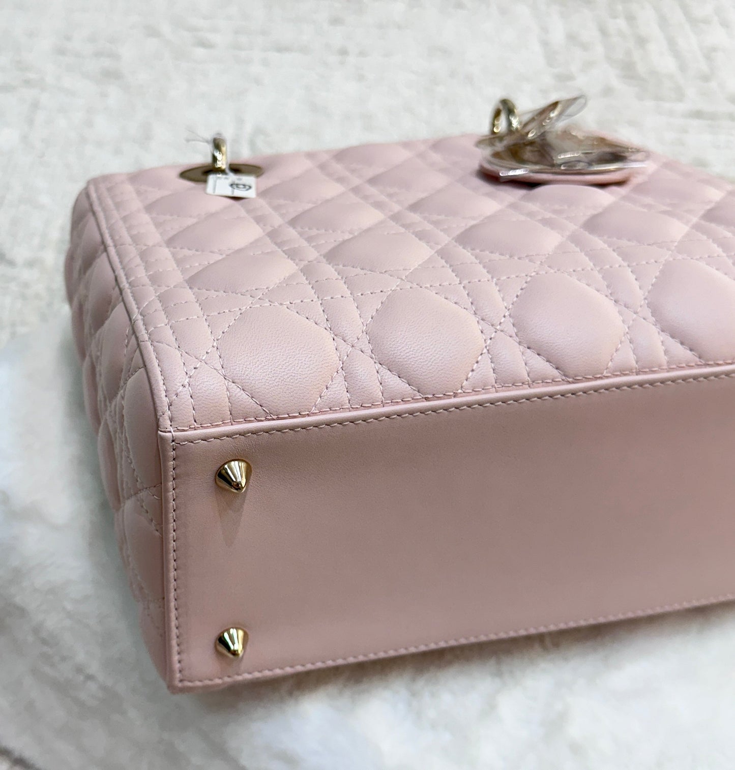 My Lady Medium Lady Dior Bag Pink Cannage Lambskin Flap Bag
