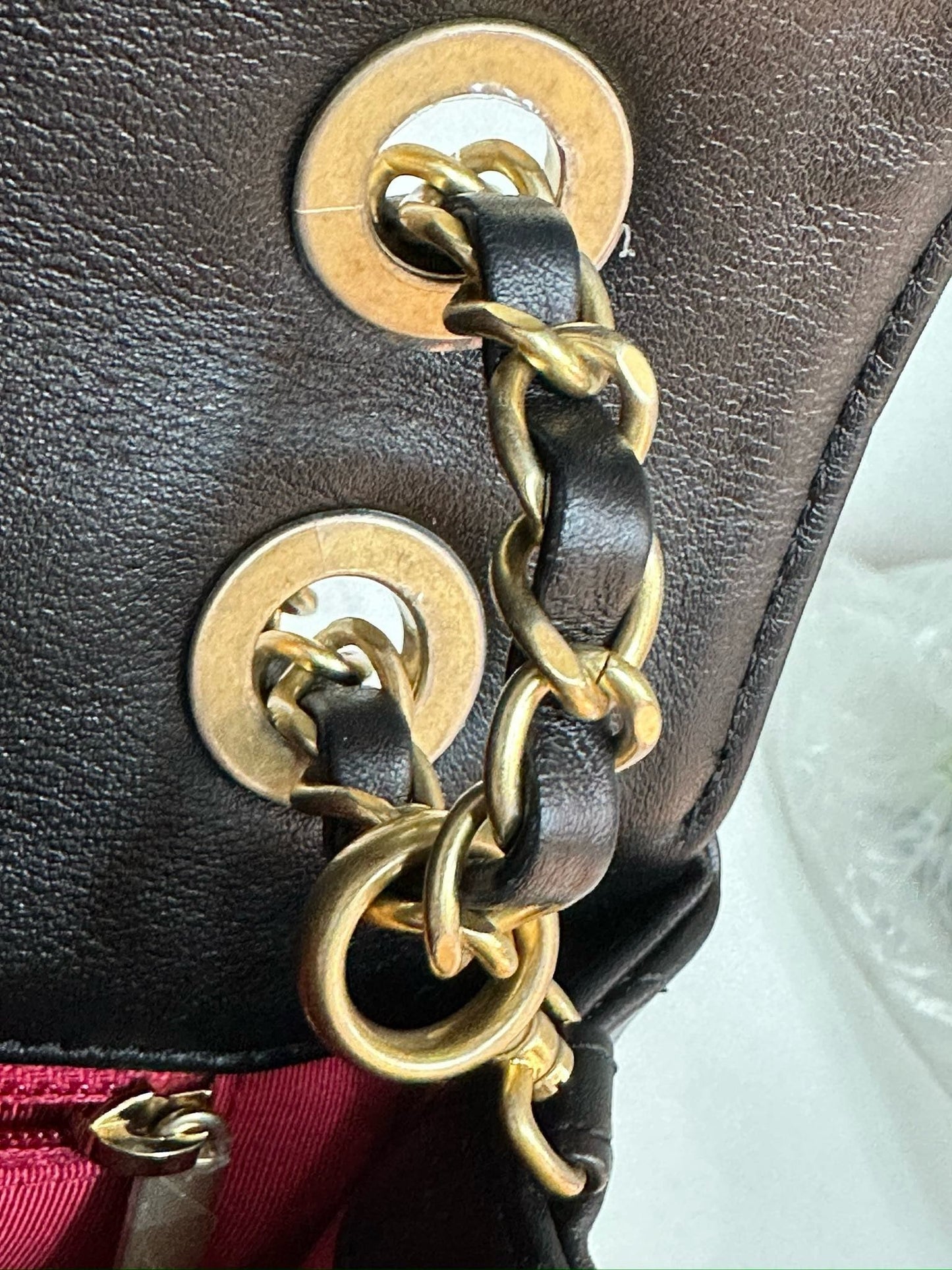 Chanel Calfskin Quilted Small Enchained Flap Black 2955 holo card