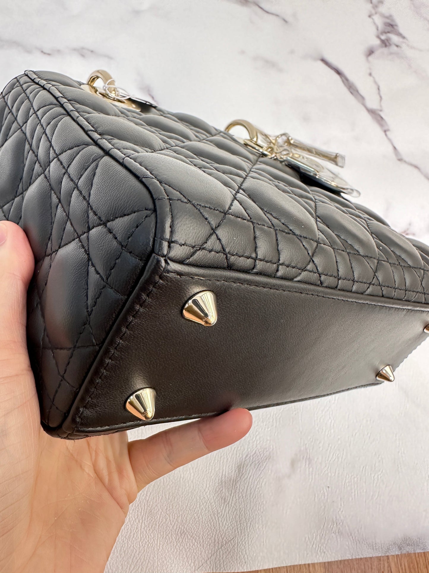 Small Lady Dior My ABCDior Bag Black Cannage Lambskin