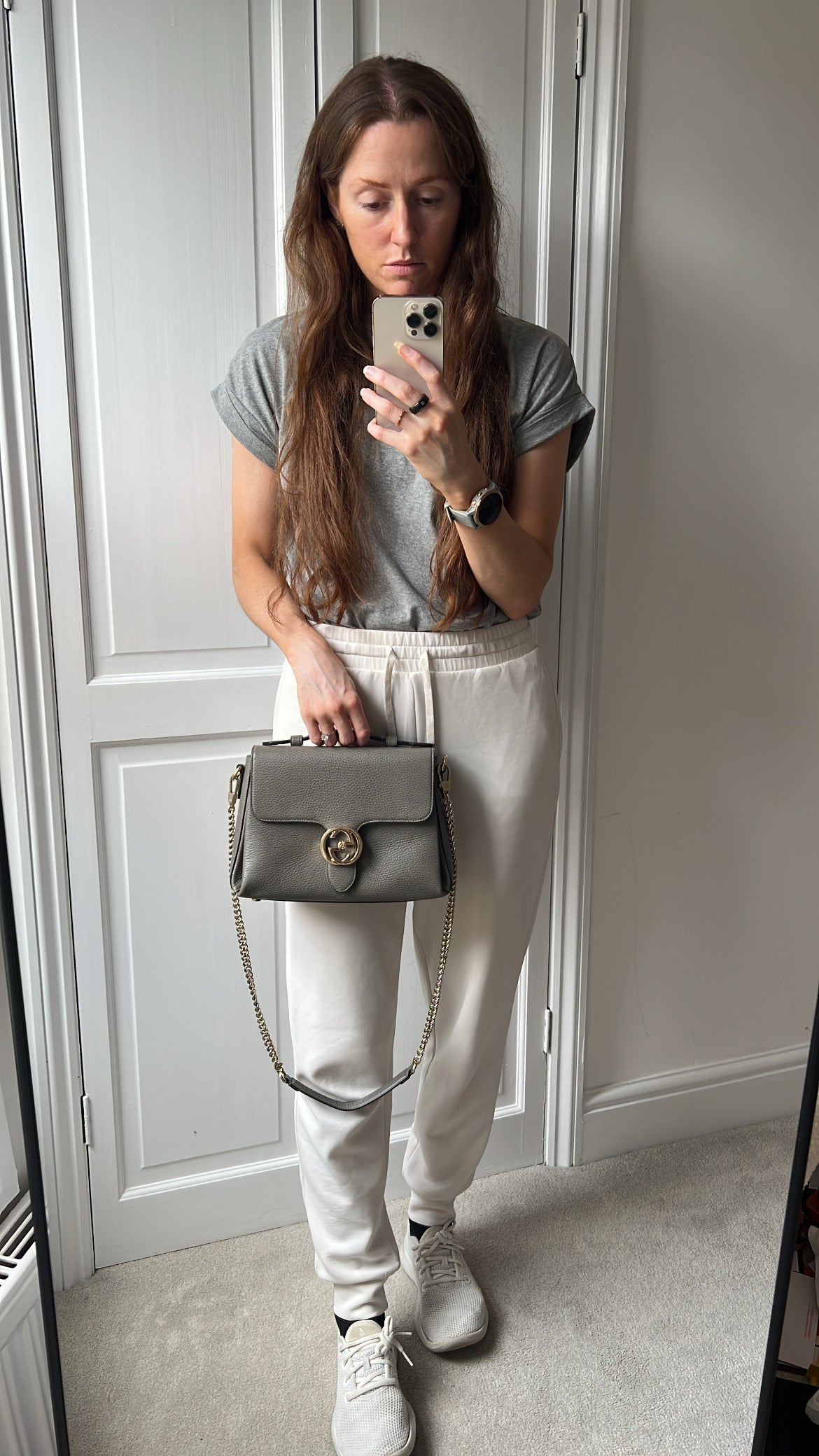 Gucci Interlocking GG Grey Medium Top Handle Bag (RRP £1,150)