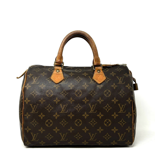 Louis Vuitton Speedy 30 Brown LV Monogram Coated Canvas Handbag
