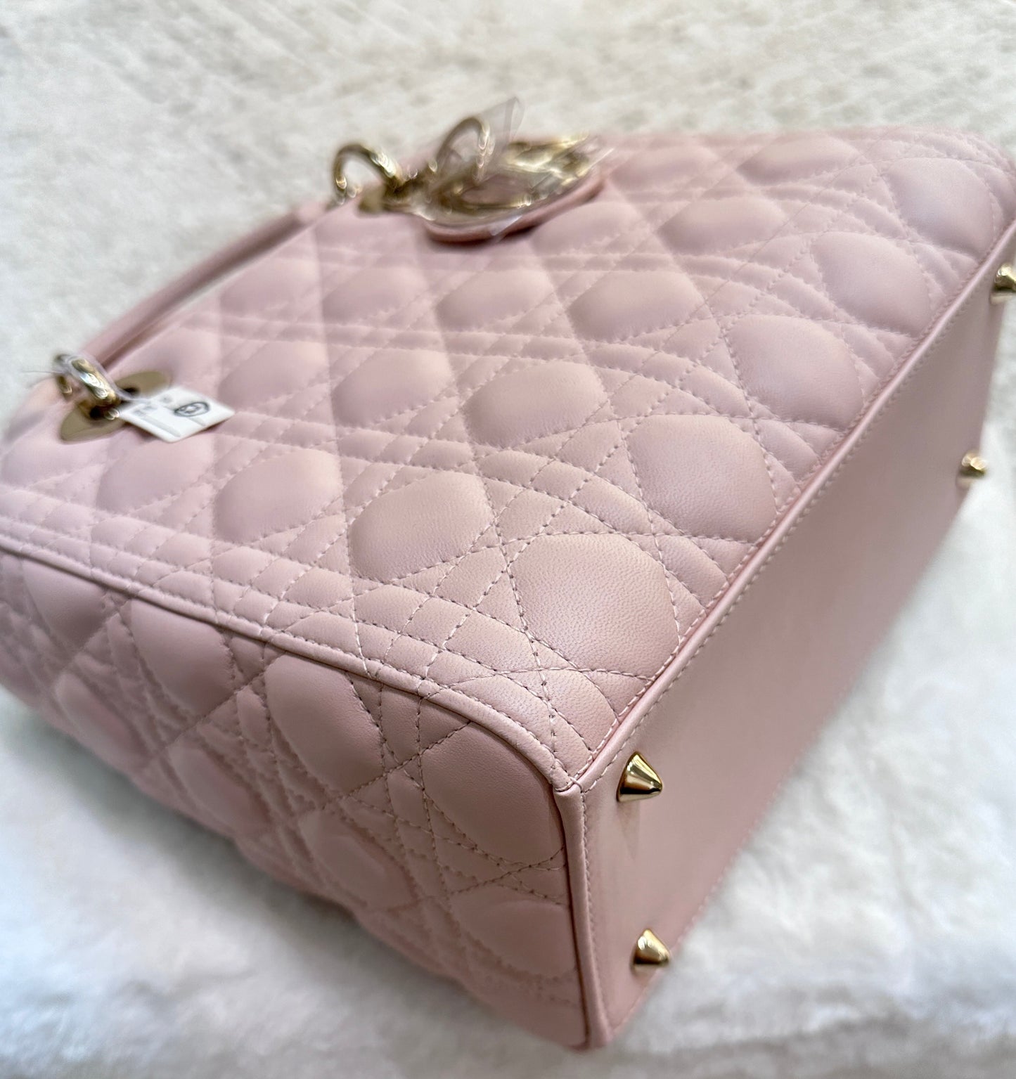 My Lady Medium Lady Dior Bag Pink Cannage Lambskin Flap Bag