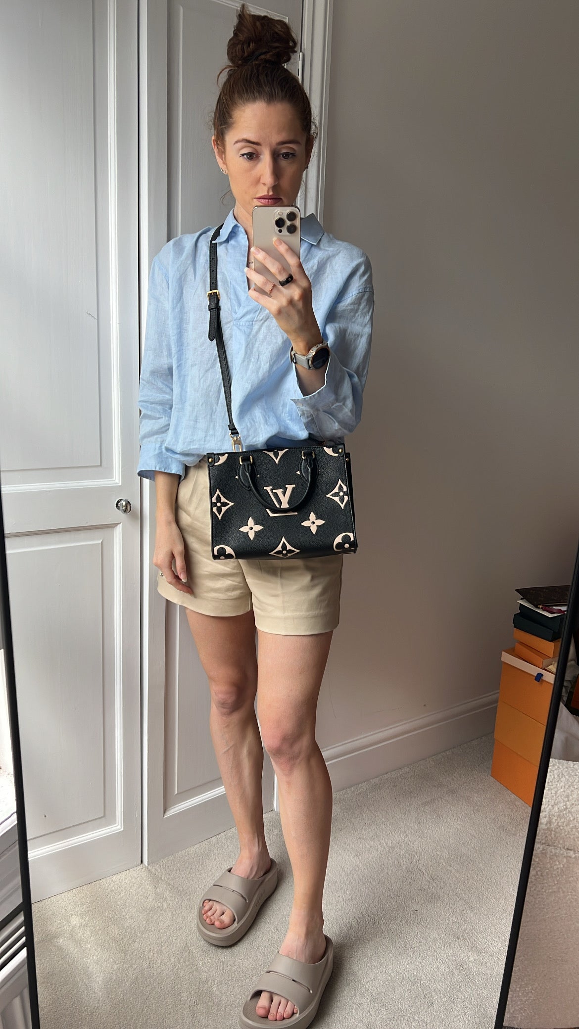 Louis Vuitton On the Go Bicolour PM Empreinte (RRP £2,520)