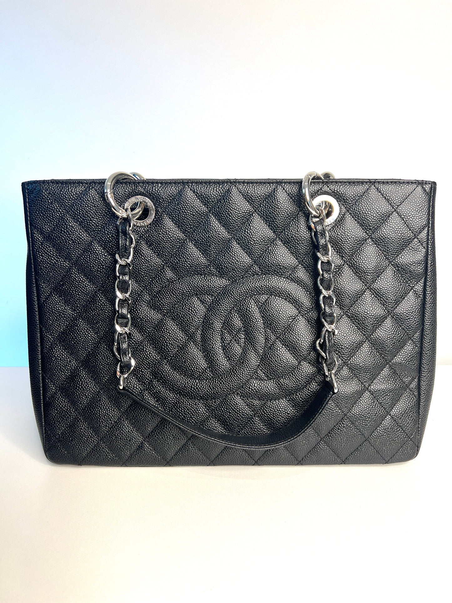 Chanel Black Caviar Large GST Shopping Shoulder Bag