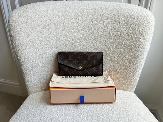 Louis Vuitton Sarah Wallet in Monogram and Fuchsia (RRP £495)