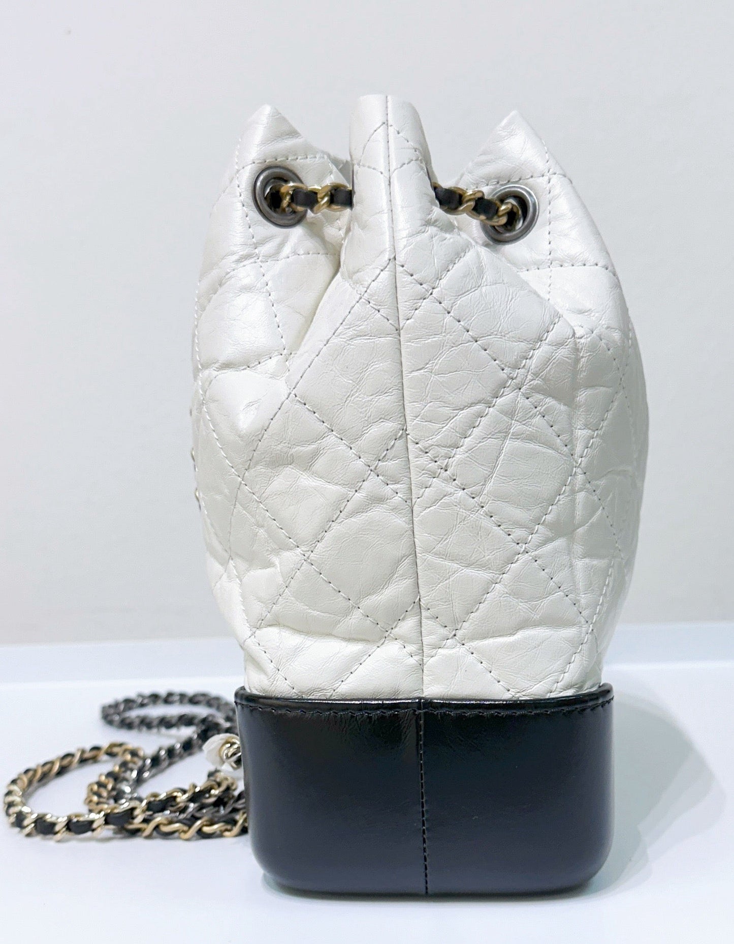 CHANEL Gabrielle Small Backpack White