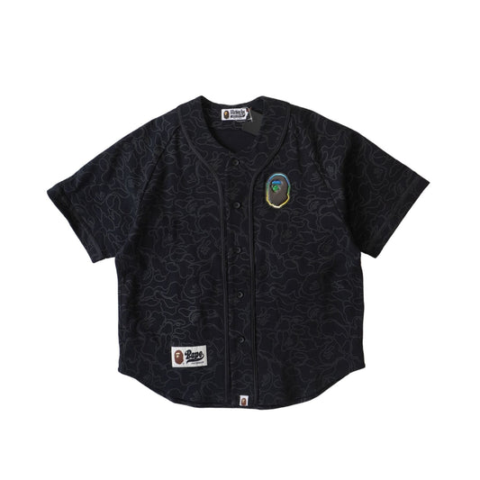 A Bathing Ape 'Line Camo' Jersey Top - Men's S