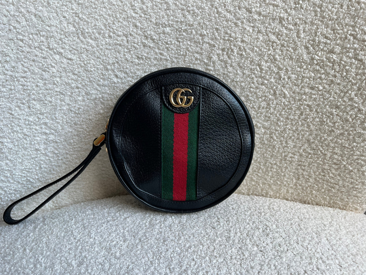 Gucci GG Round Black Ophidia Clutch