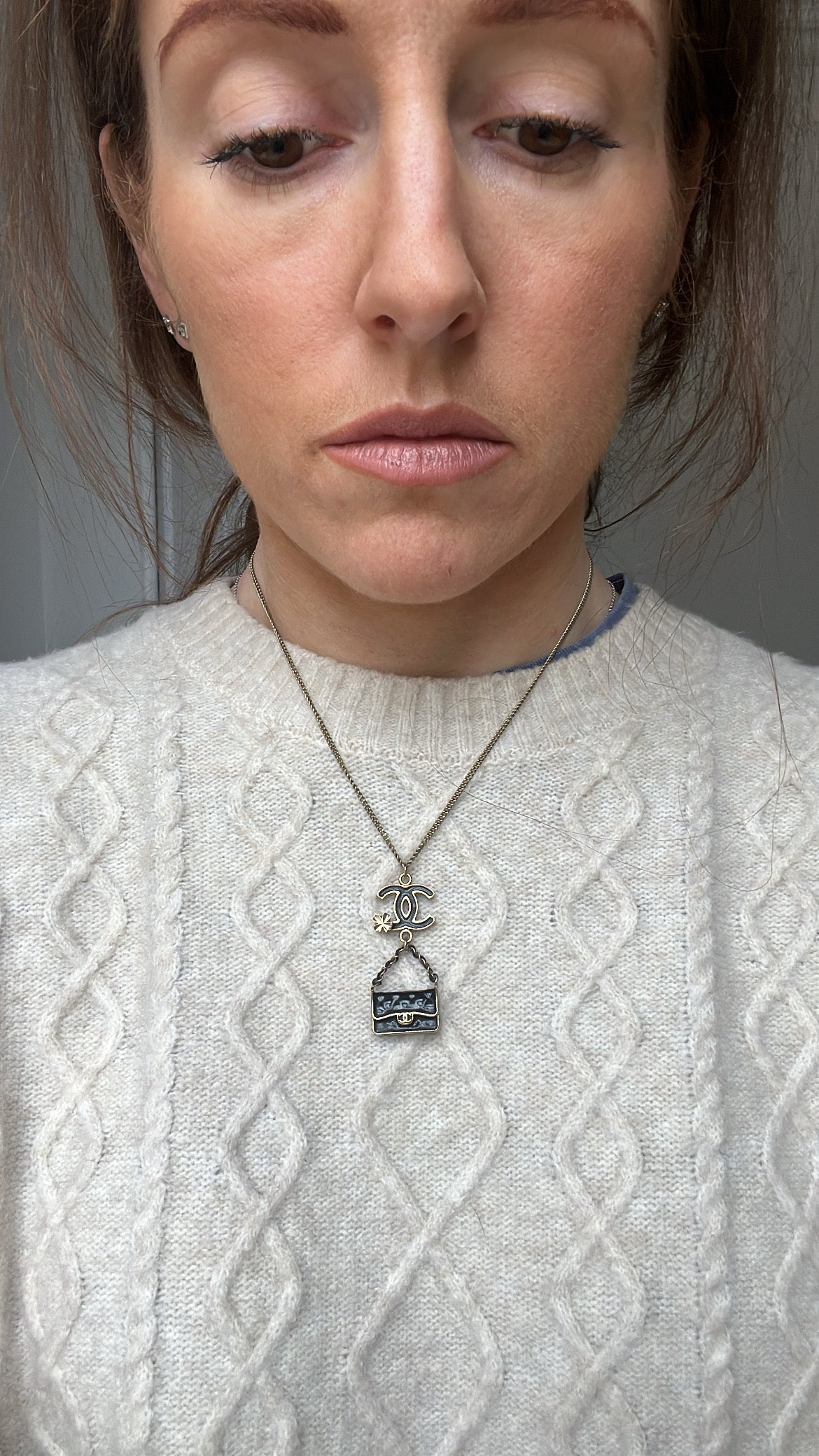 Chanel CC Bag Charm Necklace
