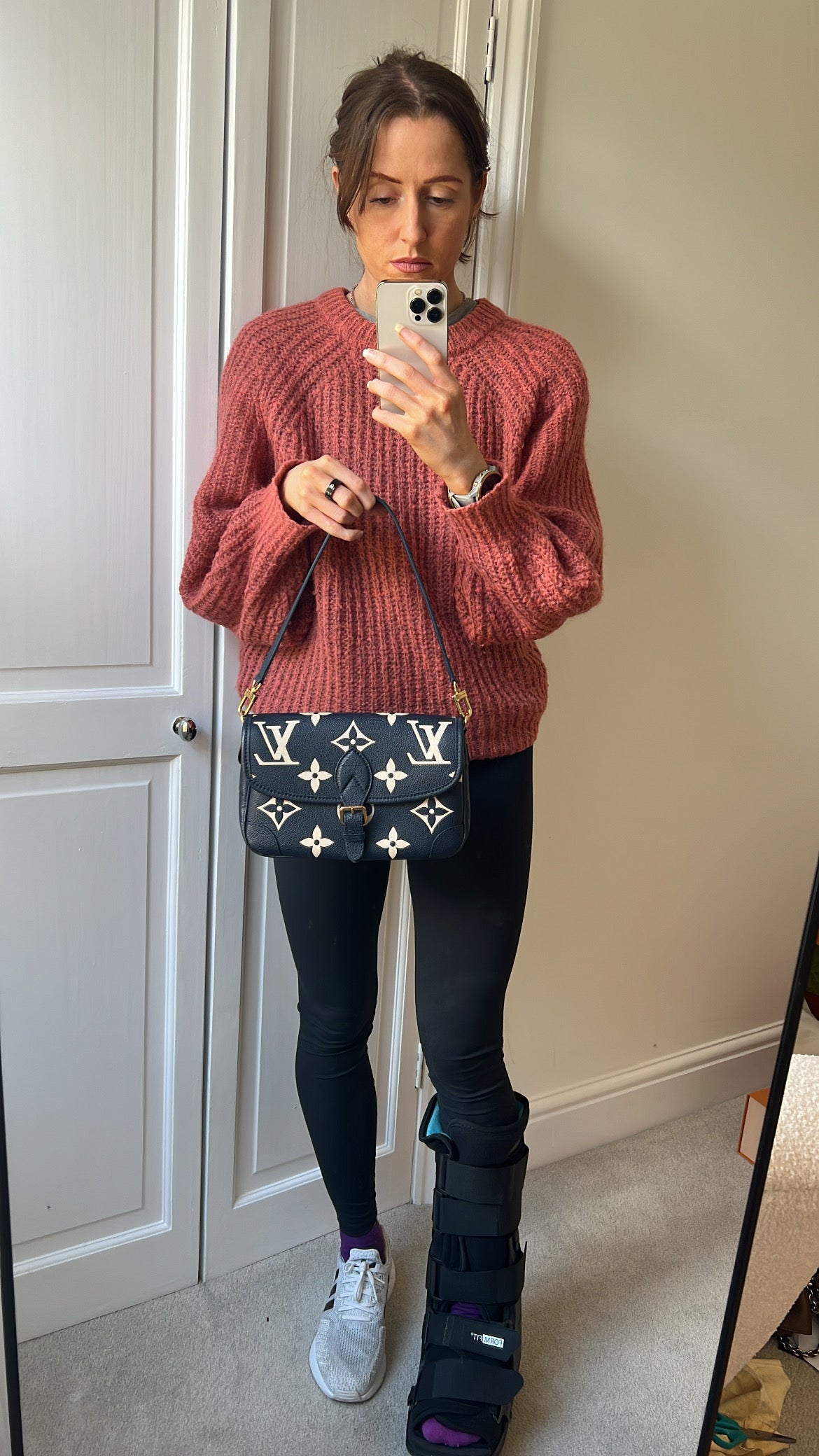 Louis Vuitton Diane Satchel Bicolour Empreinte (RRP £2,020)