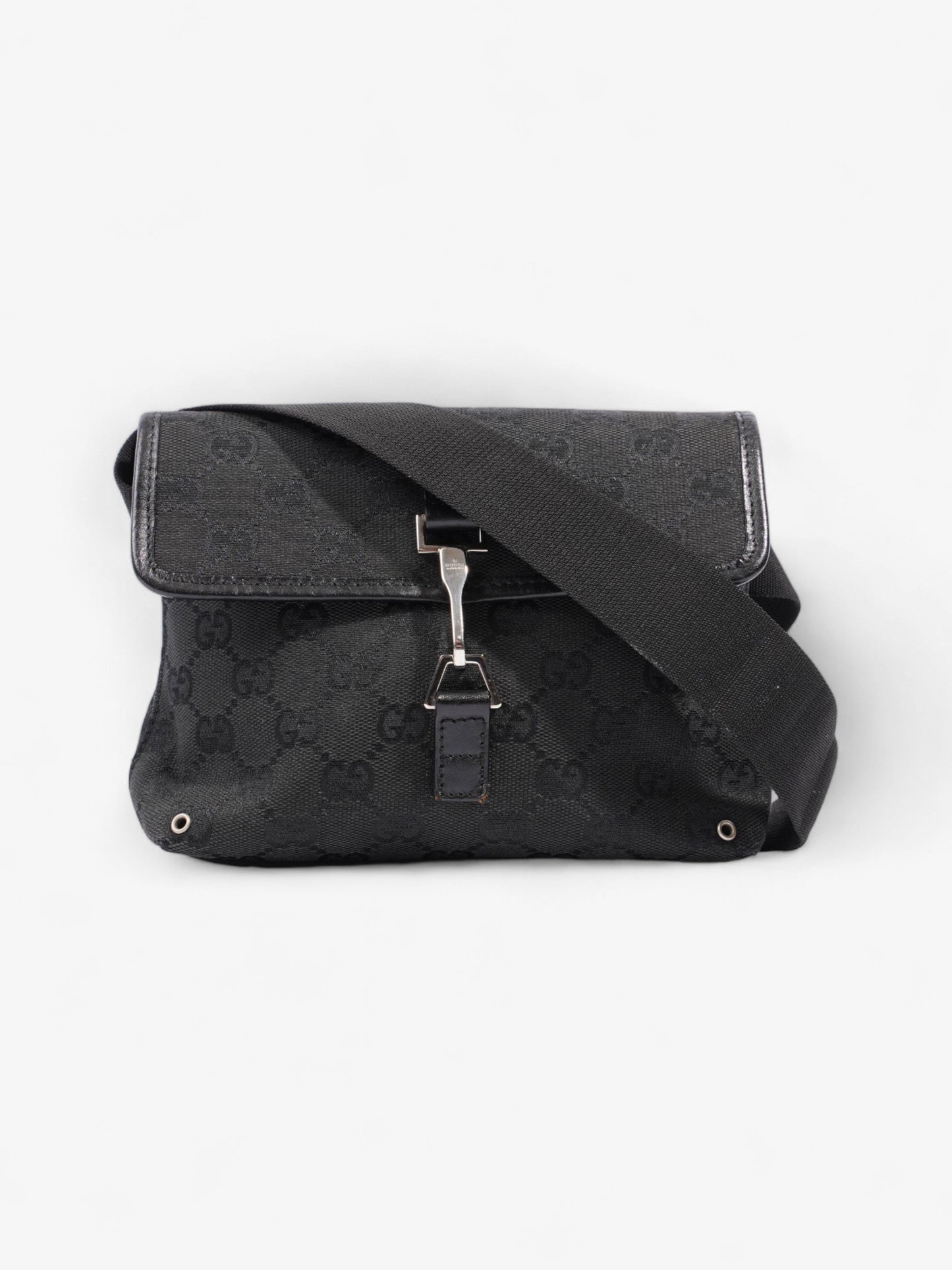 Gucci GG Jackie Belt Bag Black Canvas