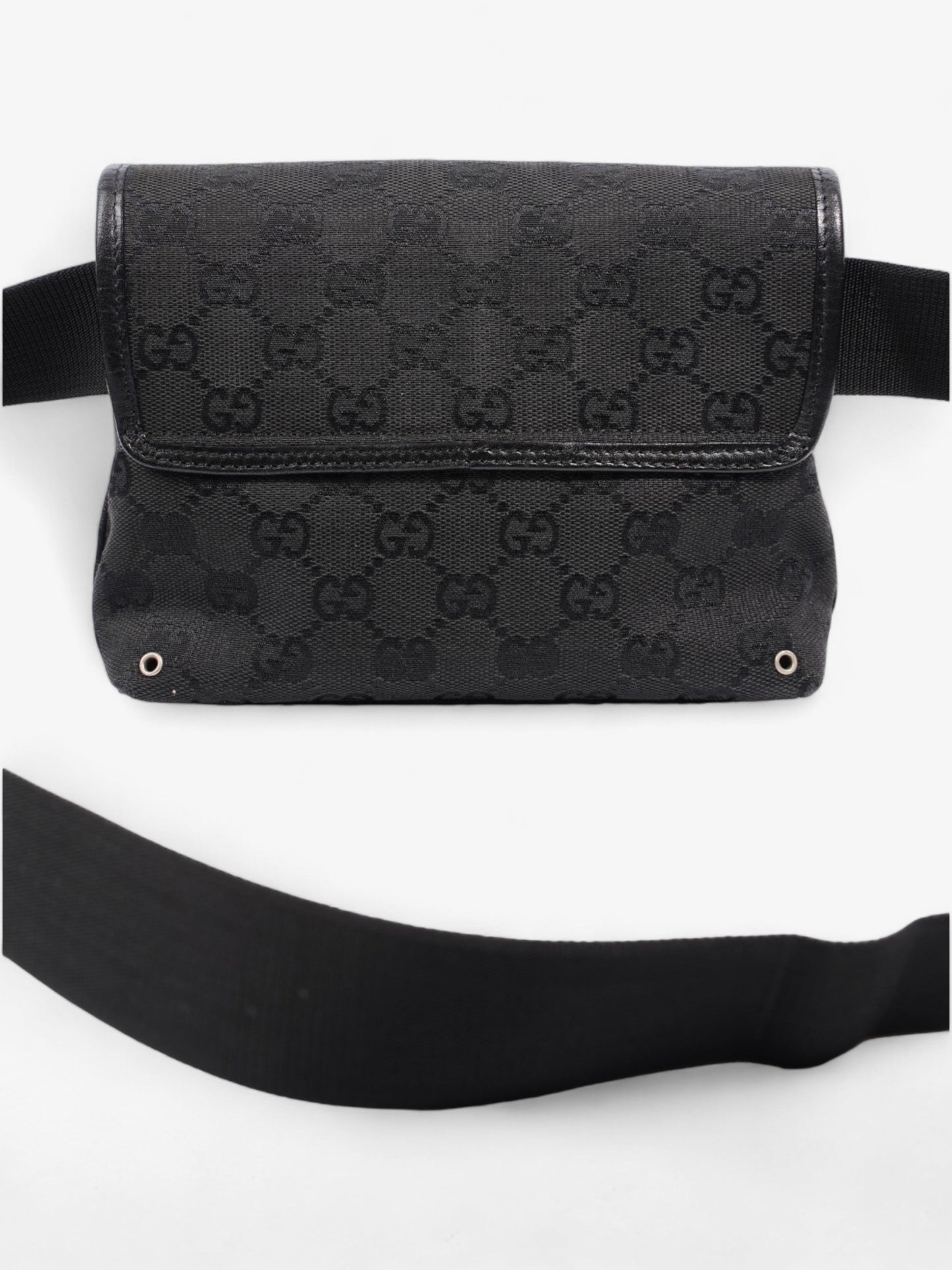 Gucci GG Jackie Belt Bag Black Canvas