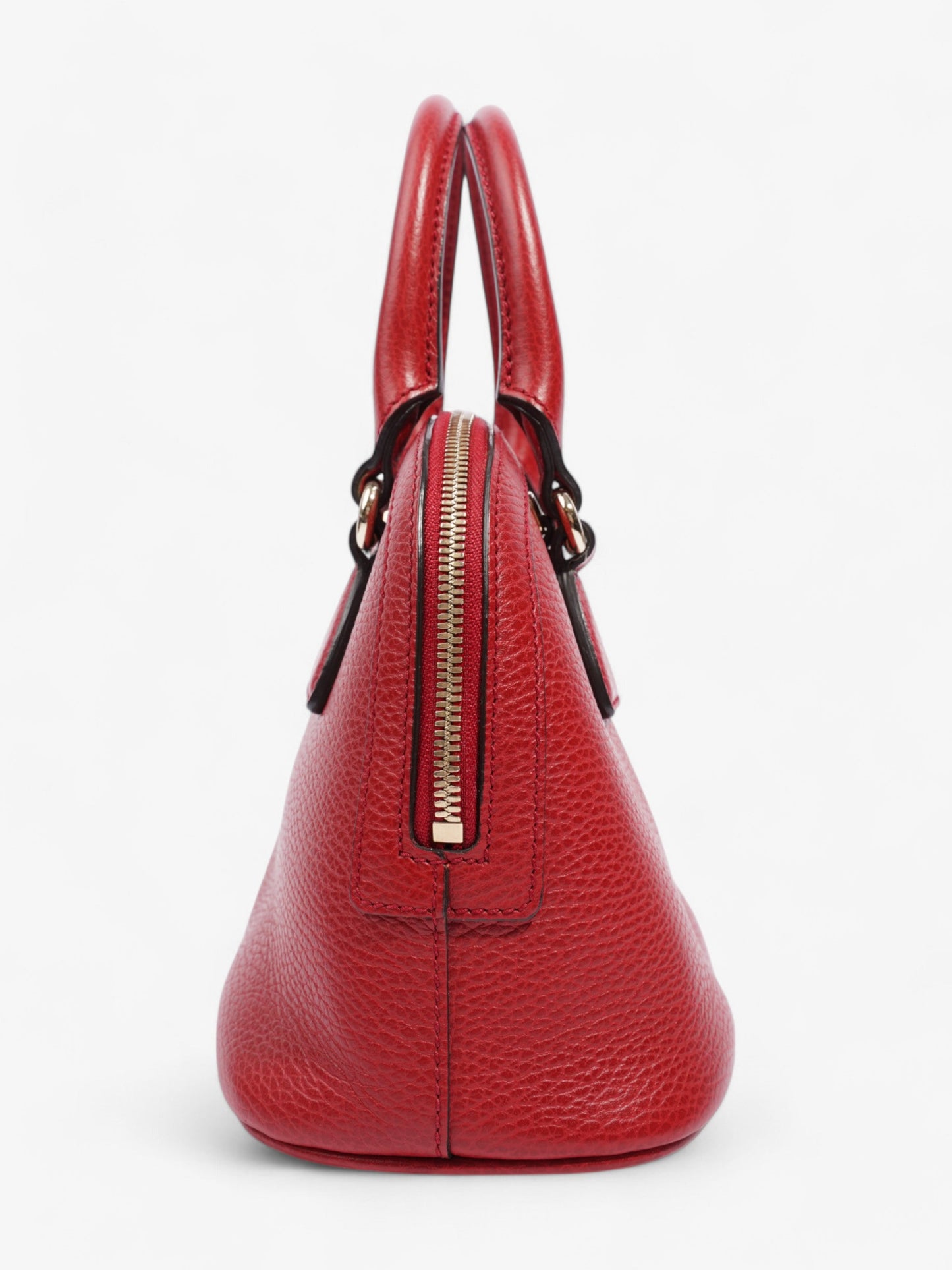 Gucci 2Way Handbag Red Leather