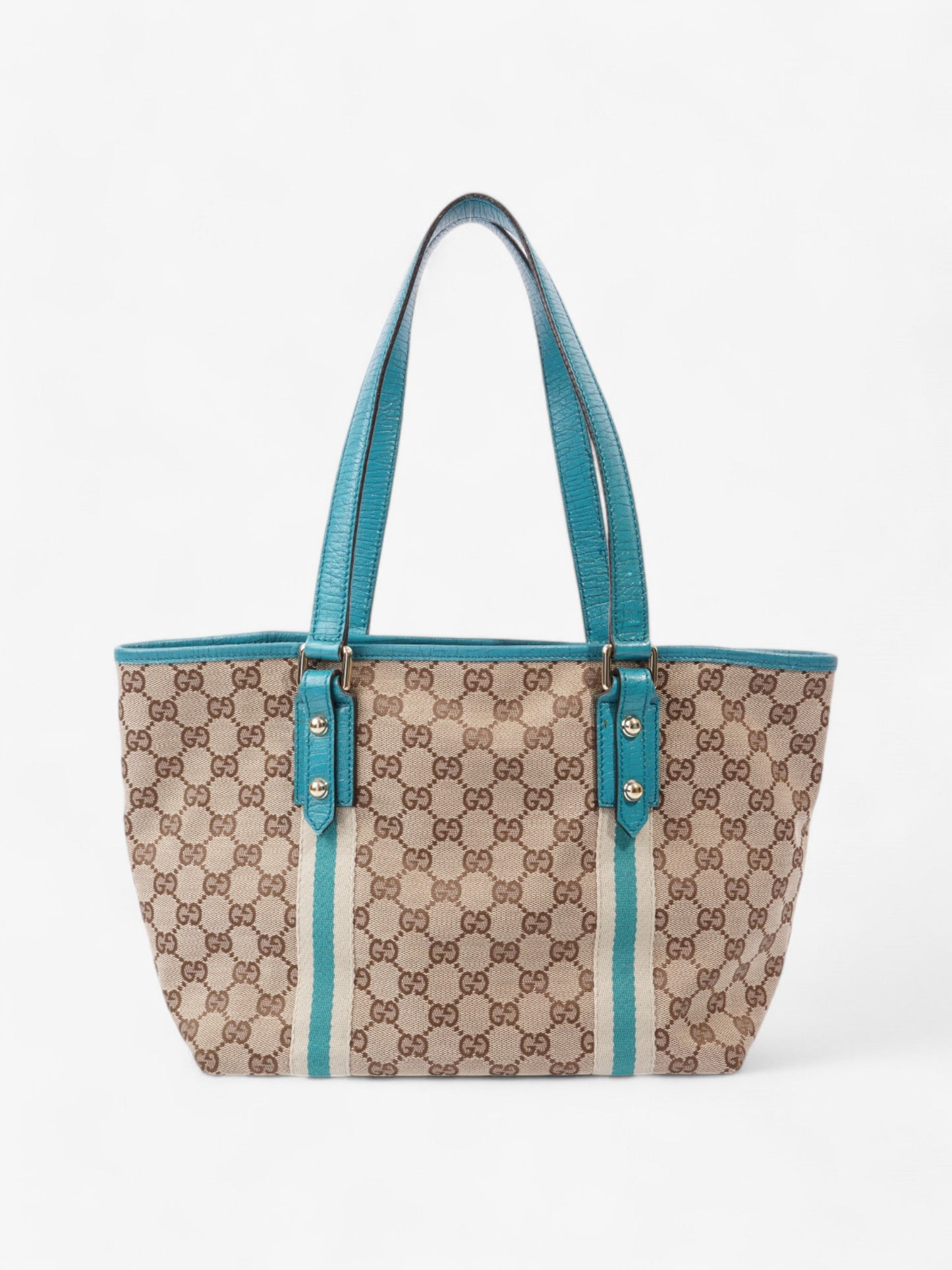 Gucci Jolicoeur Tote GG Supreme / Turquoise Canvas