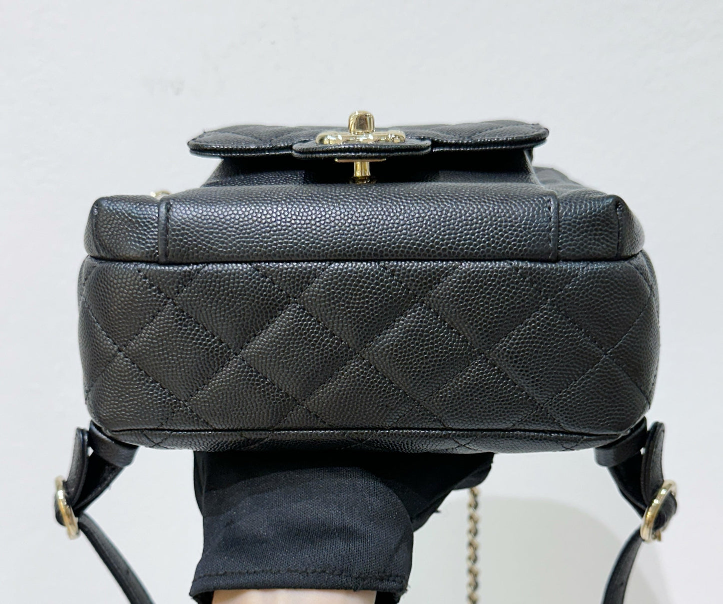 CHANEL Caviar Quilted Small CC Day Backpack Black