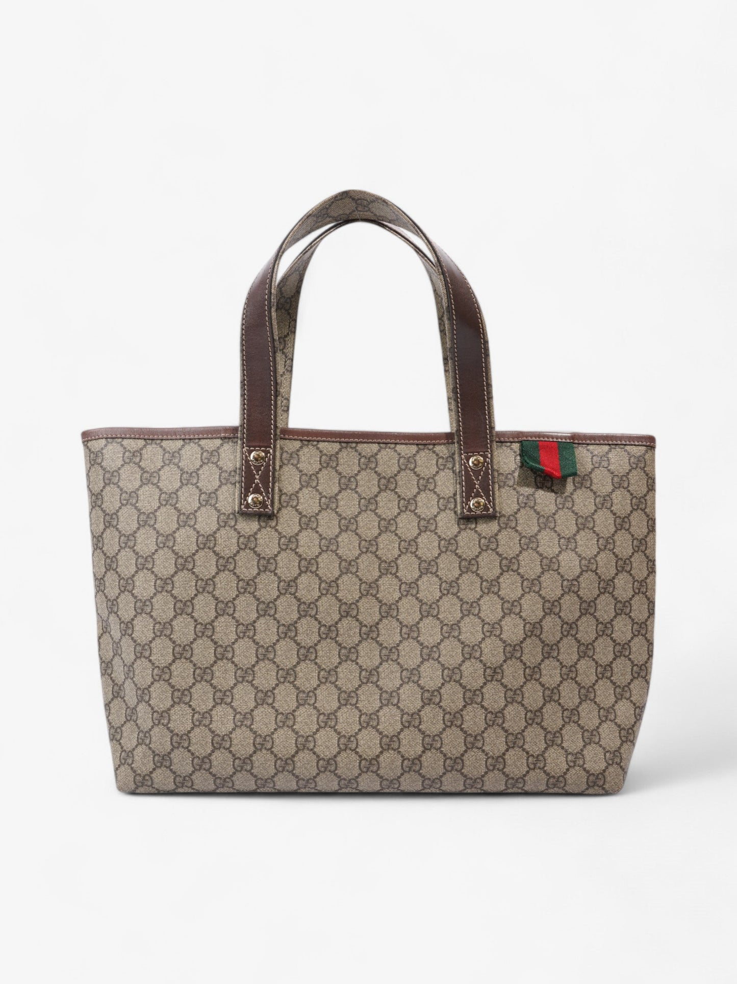 Gucci GG Tote Bag GG Supreme / Brown Coated Canvas