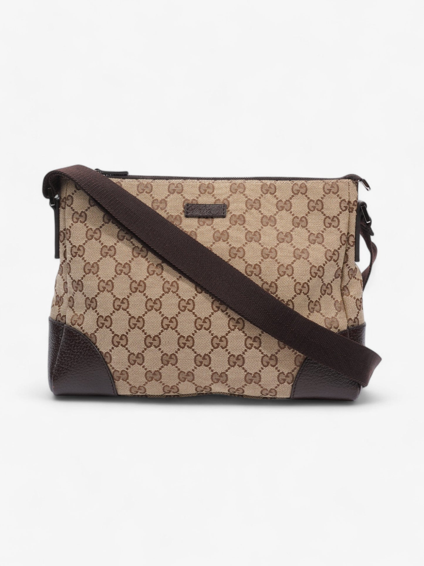 Gucci GG Canvas Messenger Brown  Canvas