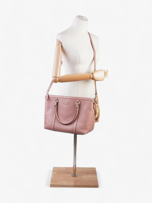 Gucci 2Way Tote Pink Guccissima Calfskin Leather