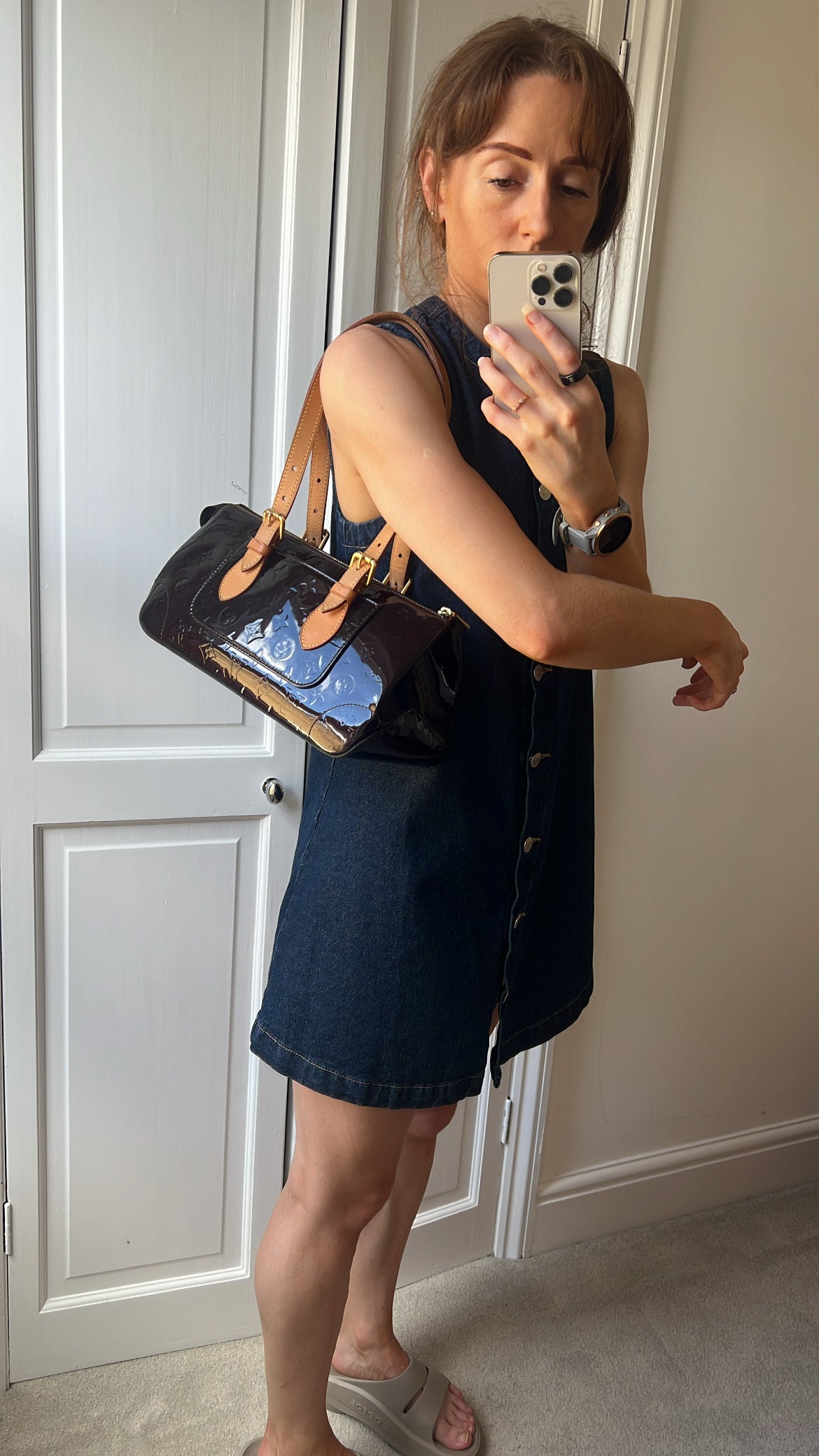 Louis Vuitton Rosewood Avenue Amarante Monogram Vernis