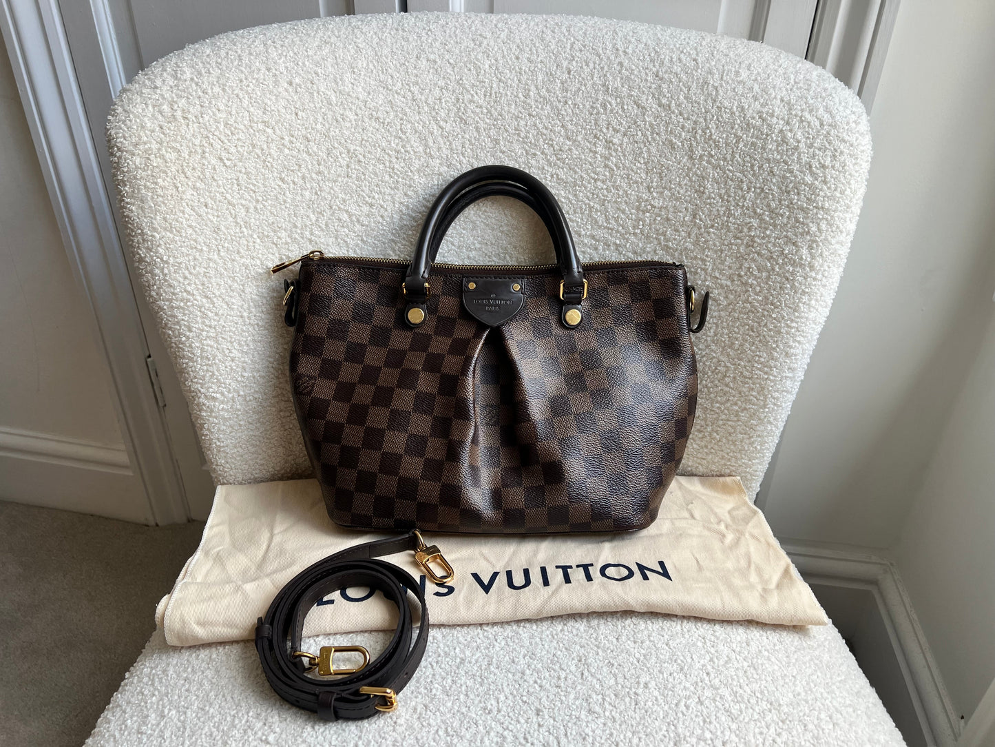 Louis Vuitton Siena PM Tote Damier Ebene