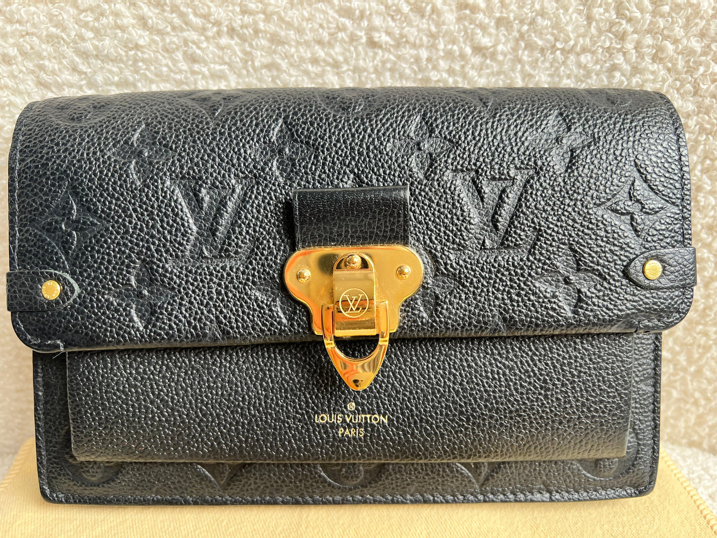 Louis Vuitton Black Empreinte Vavin Chain Wallet (RRP £1410)