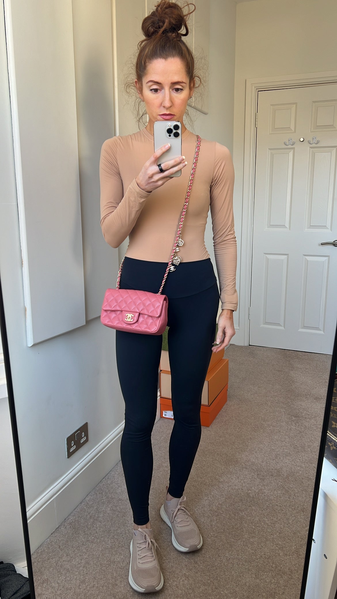 Chanel Mini Rectangular Classic Flap Valentines Day Edition in Pink Lambskin