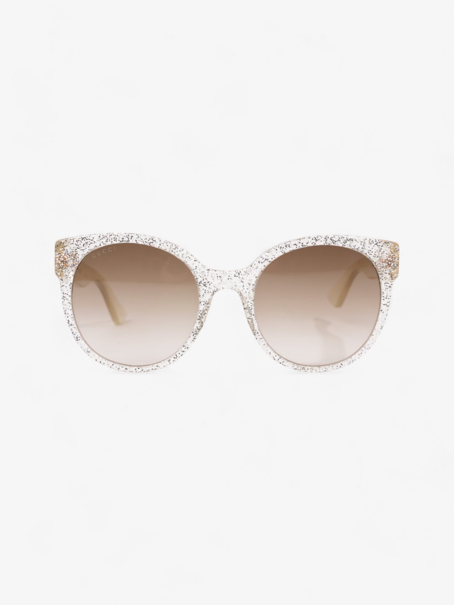 Gucci Sunglasses GG0035S Silver Glitter Acetate 140mm