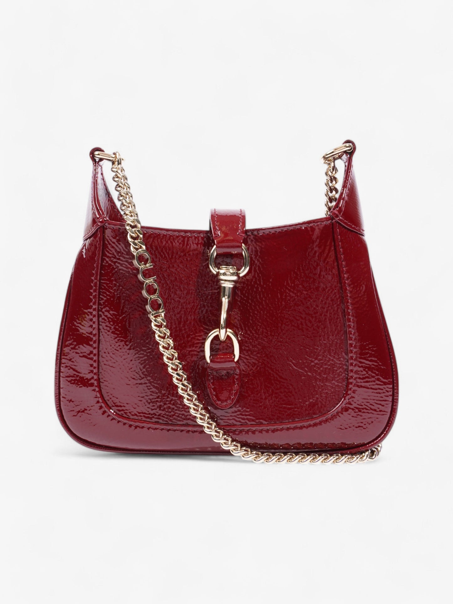 Gucci Jackie Notte Red Patent Leather Mini