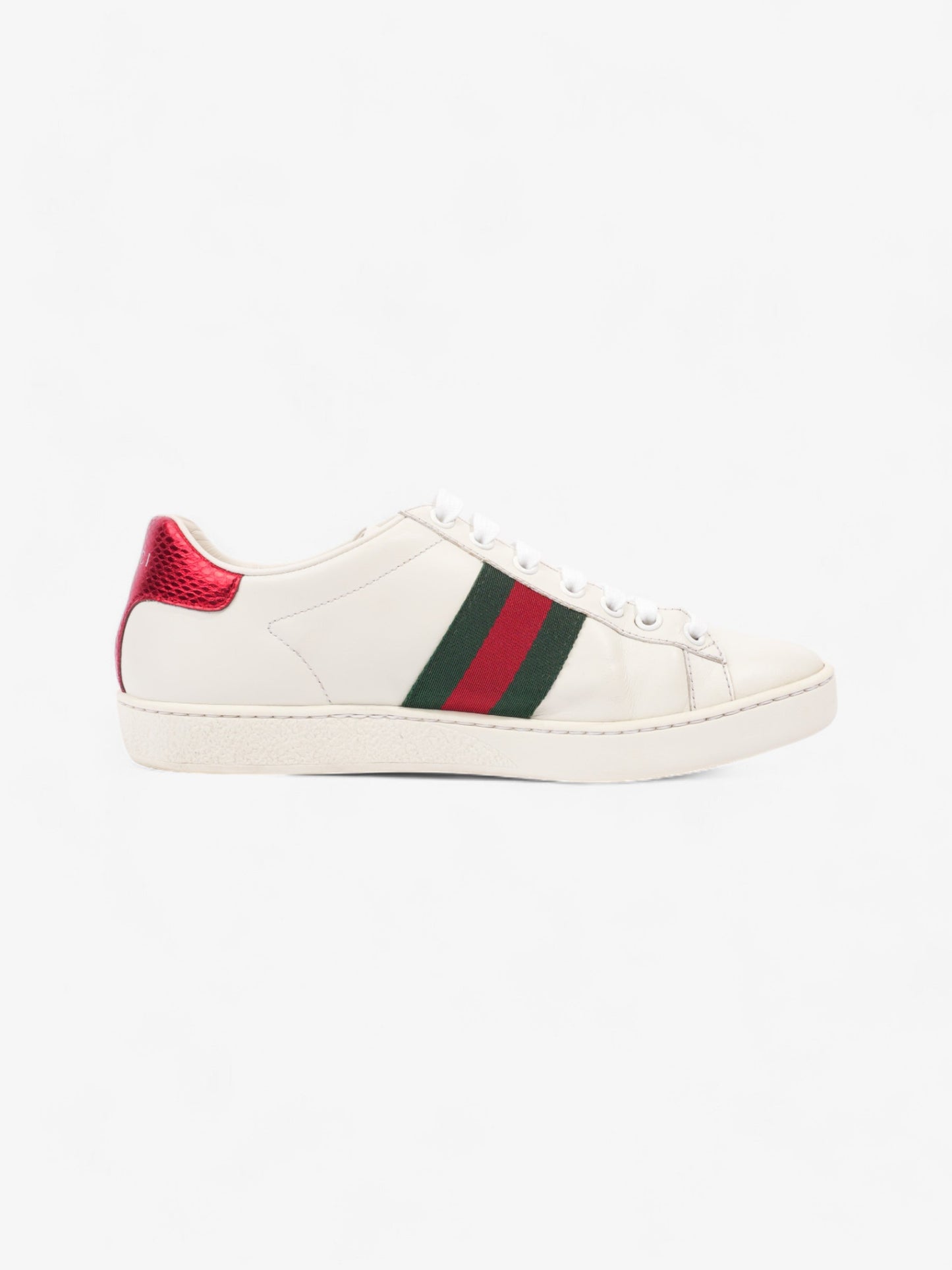 Gucci Ace Embroidered Bee White / Green / Red Leather EU 37 UK 4