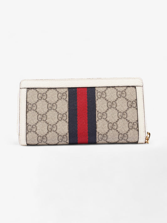 Gucci Ophidia Wallet GG Supreme / White Canvas