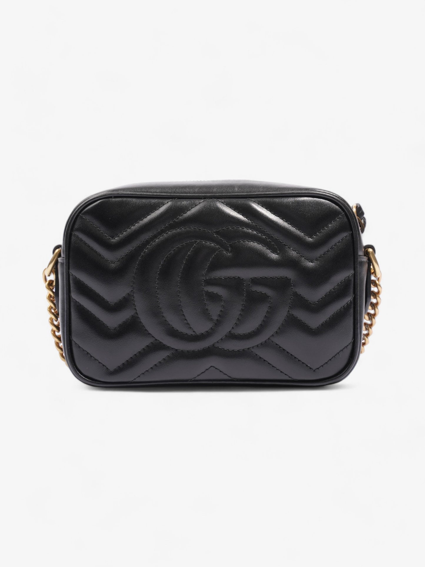 Gucci GG Marmont Black Matelasse Leather Mini