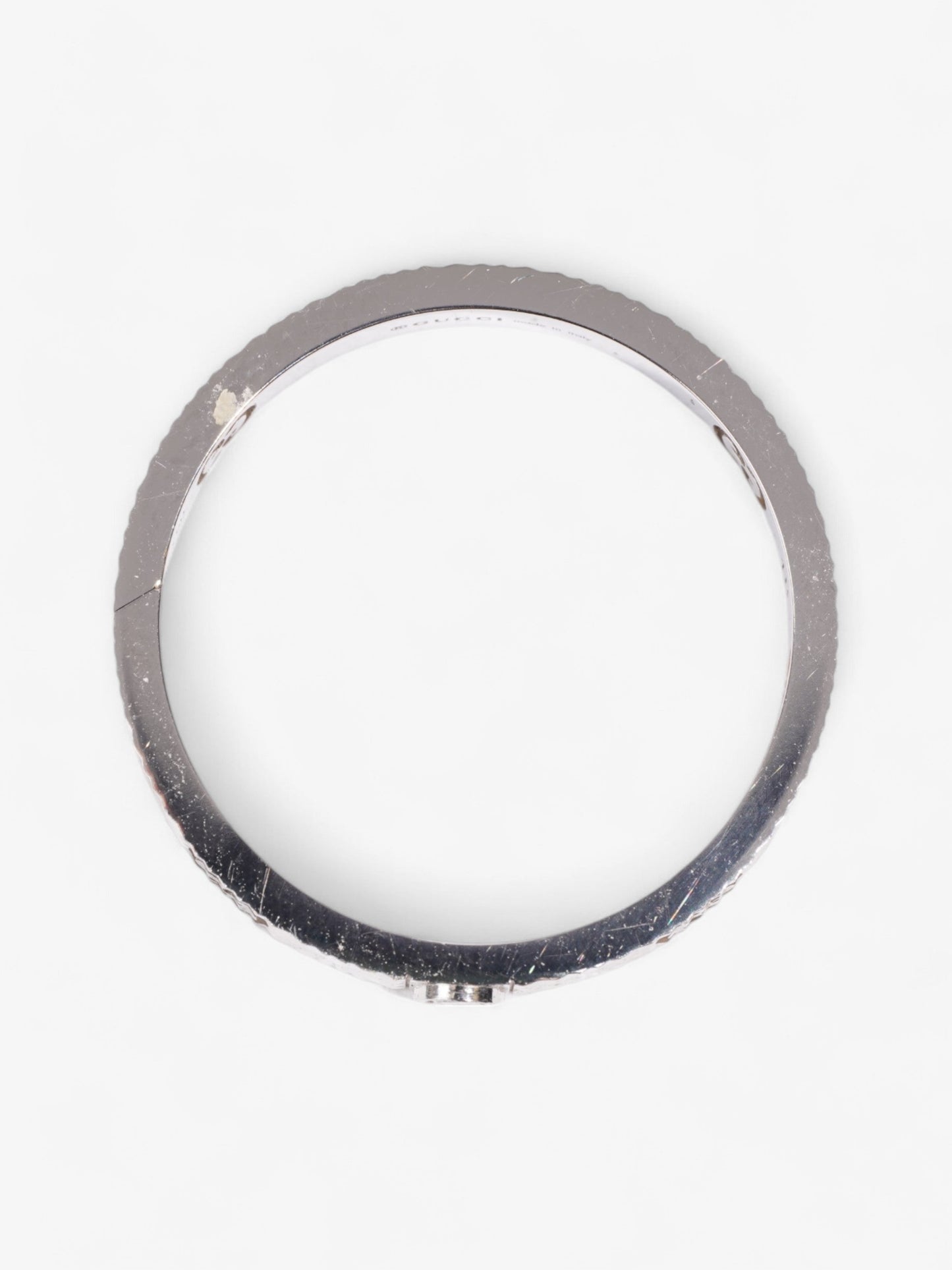 Gucci GG Cut Out Diamond Ring White Gold White Gold 18 (Circumference - 58mm)