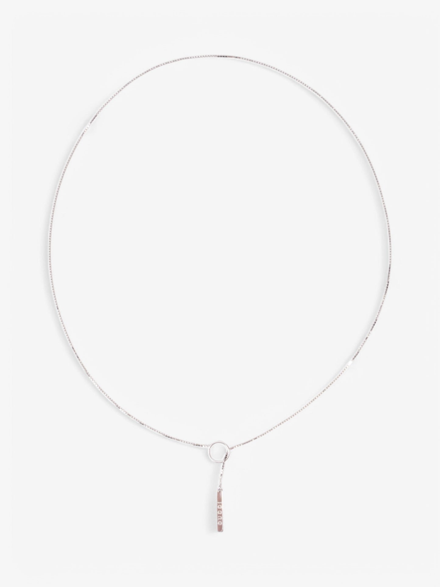 Gucci Trademark Loop Necklace White Gold White Gold