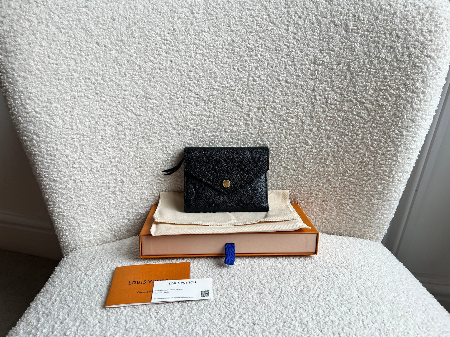 Louis Vuitton Victorine Wallet Black Empreinte (RRP £515)