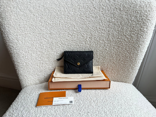 Louis Vuitton Victorine Wallet Black Empreinte (RRP £515)
