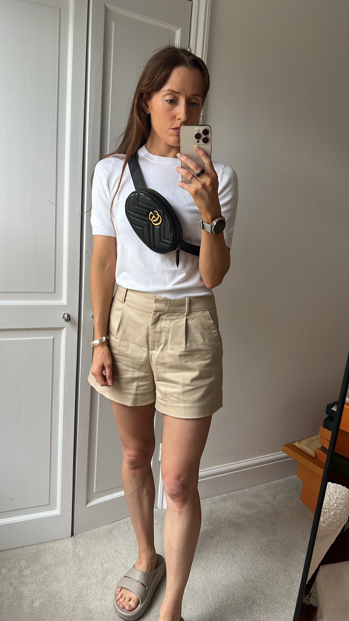 Gucci GG Hibiscus Black Marmont Belt Bag (RRP £895)