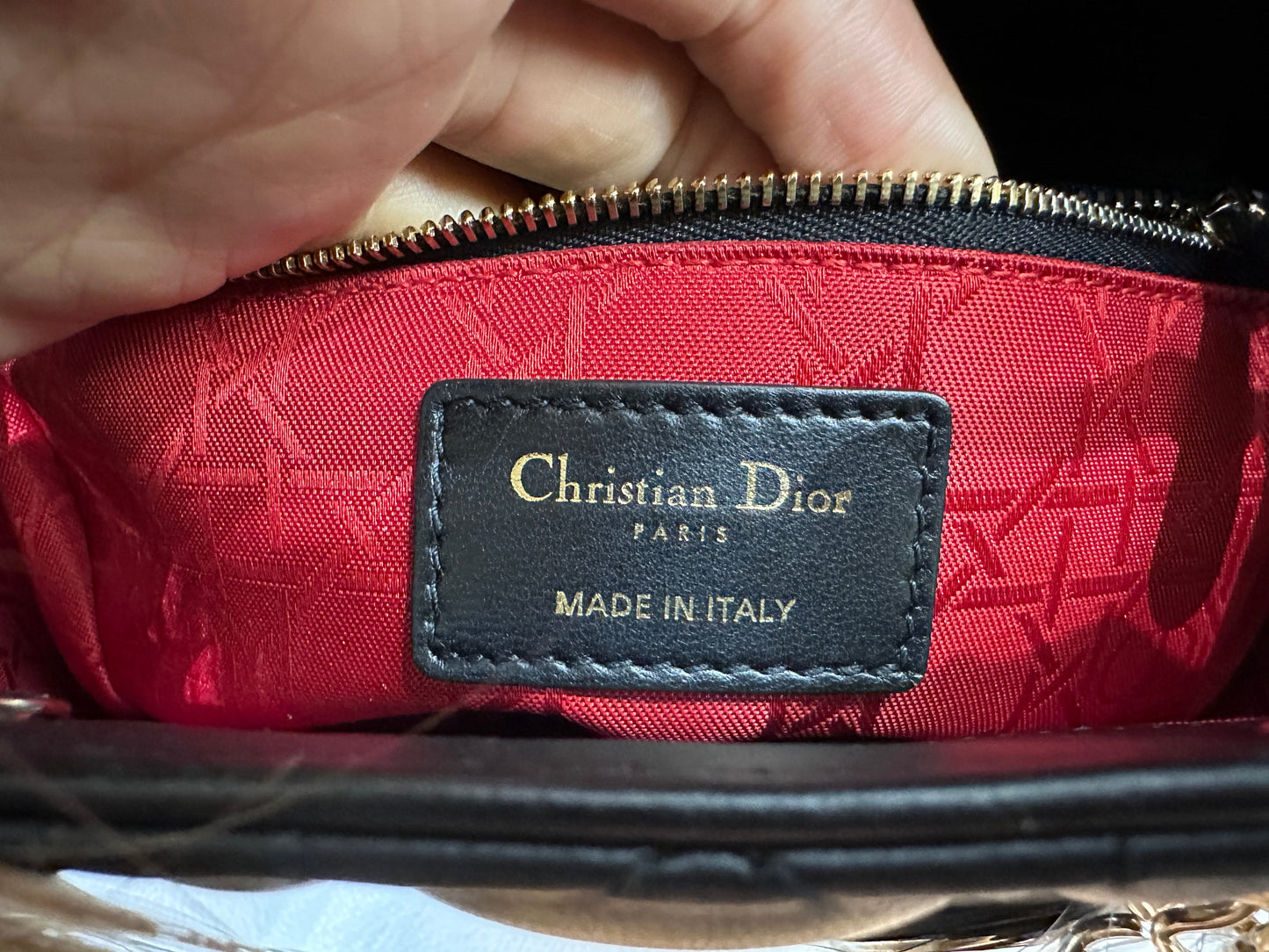 Small Lady Dior My ABCDior Bag Black Cannage Lambskin