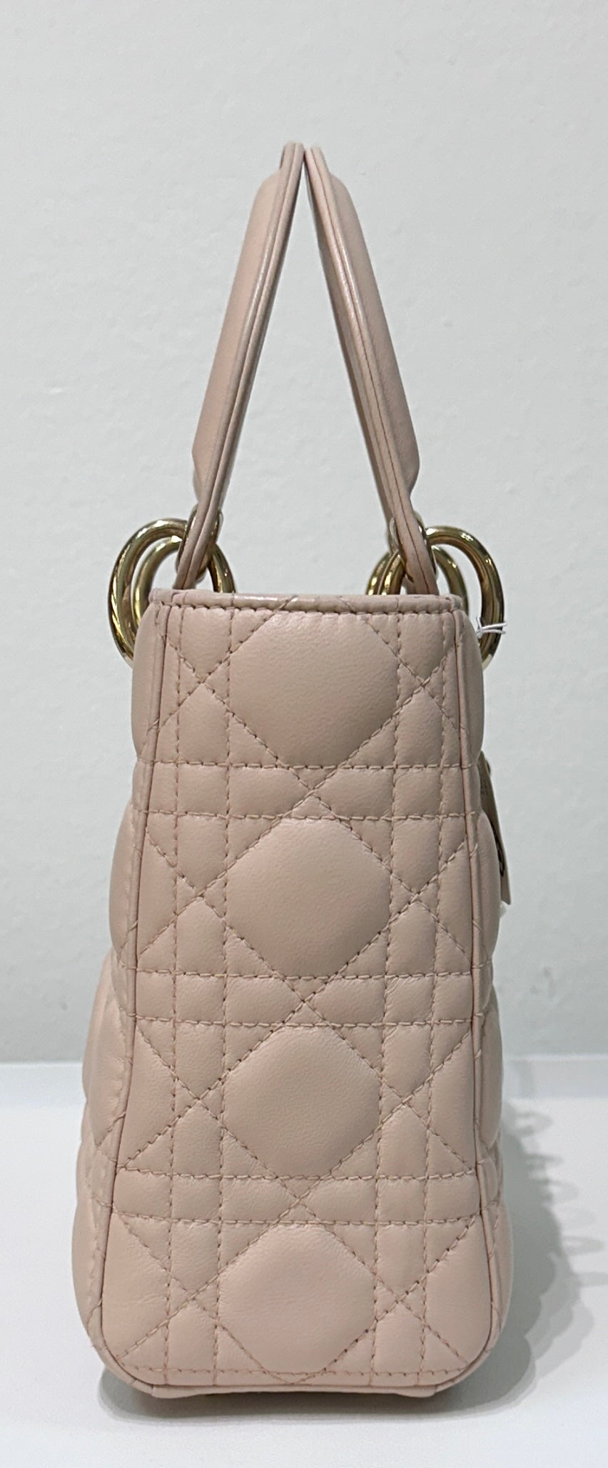 Small Lady Dior My ABC Dior Cannage Lambskin Pink